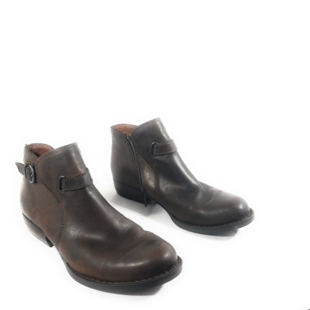 Born Kristina series brown leather ankle boots